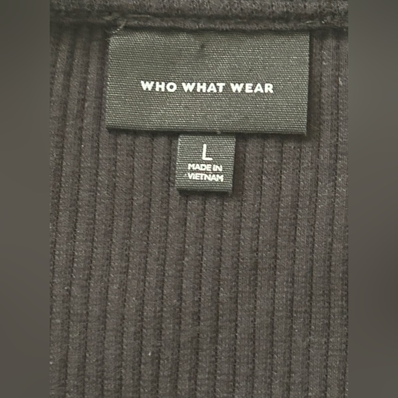 Who What Wear Black Bodycon Maxi Dress Sz. L. - Picture 4 of 7